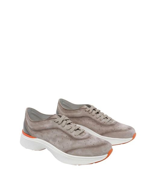 Santoni Gray Bounce Sneakers for men