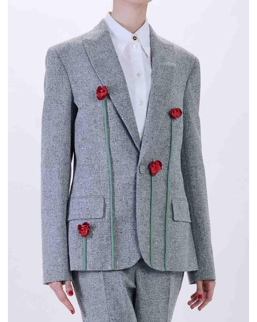 Moschino Blue Poppies Jacket