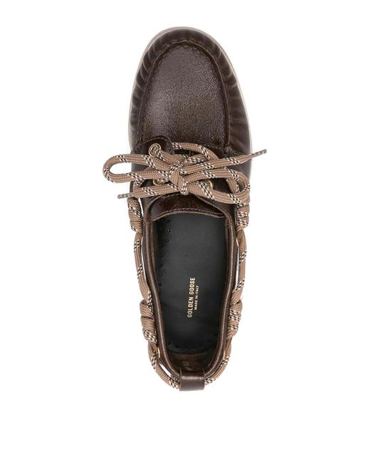 Golden Goose Deluxe Brand Brown Cruise Boat Shoes