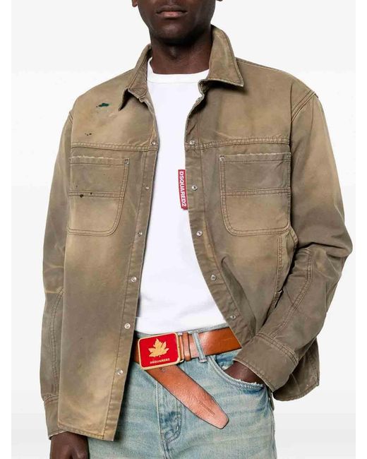 DSquared² Brown Carpenter Shirt for men