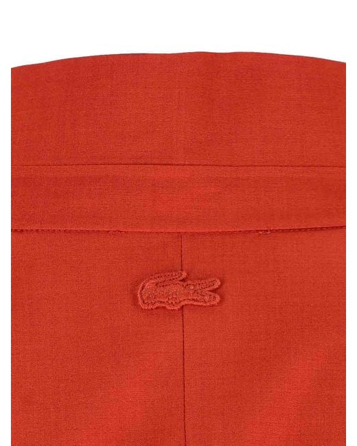 Lacoste Red Technical Taffet Jacket for men