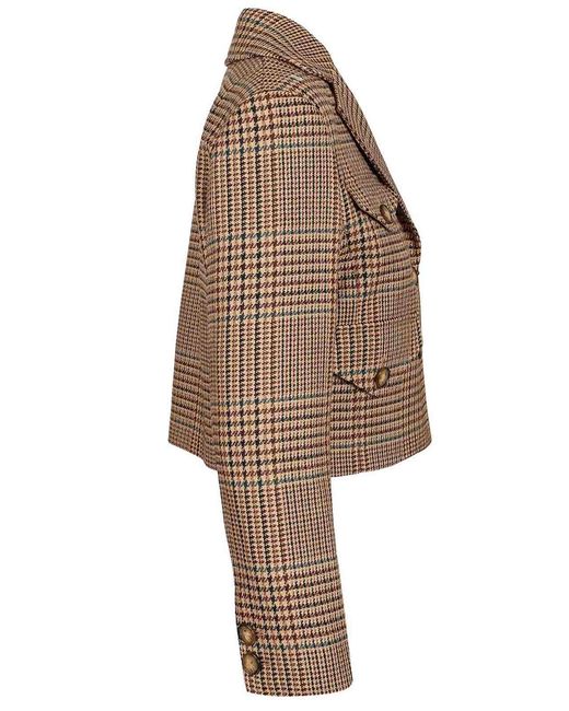 Etro Brown Cropped Blazer