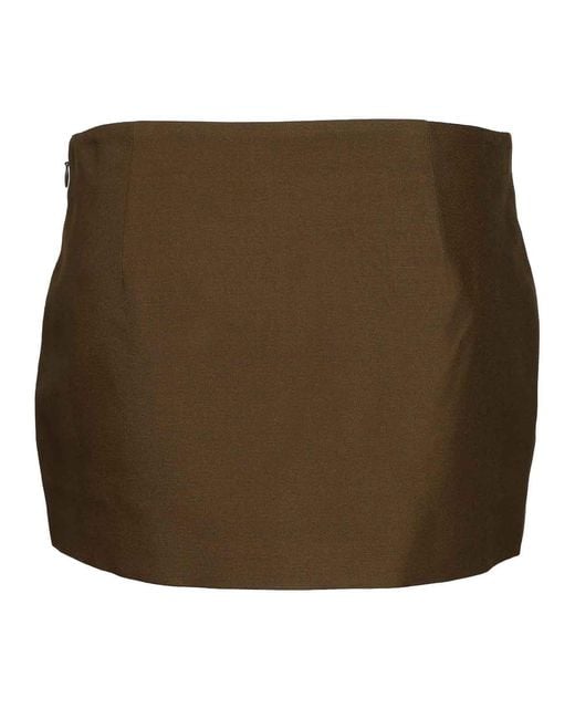 Khaite Brown Jett Skirt