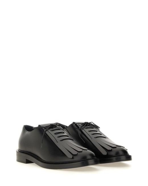 Max Mara Black Leather Derby
