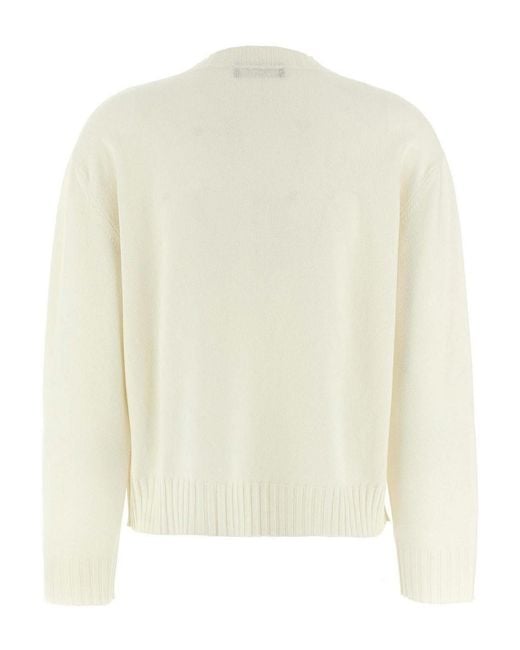 Fabiana Filippi White Jewel Detail Sweater