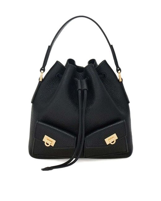 Borsa A Secchiello di Ferragamo in Black