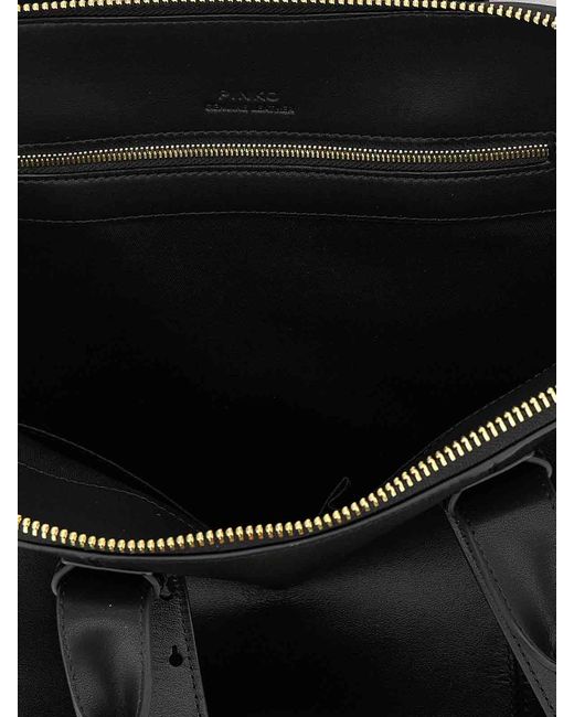 Pinko Black Escape Maxi Handbag