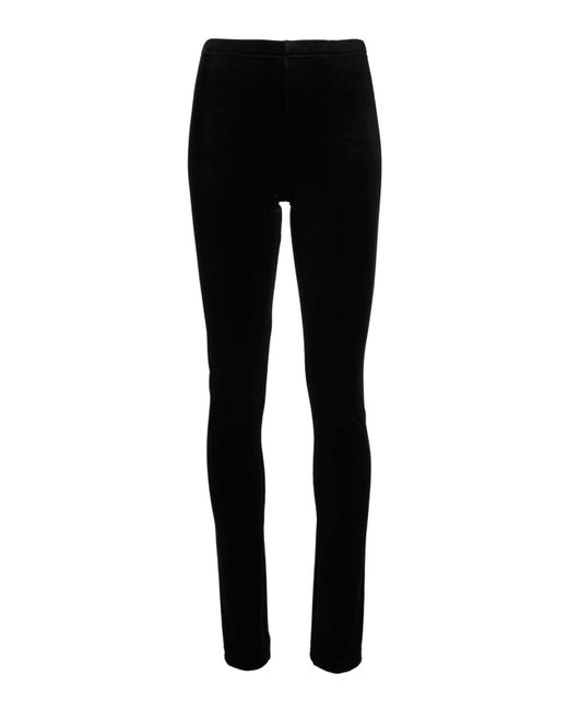 Junya Watanabe Black Velvet Skinny Trousers