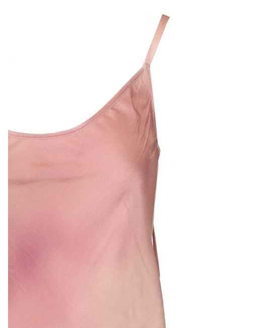 Acne Pink Satin Slip Dress