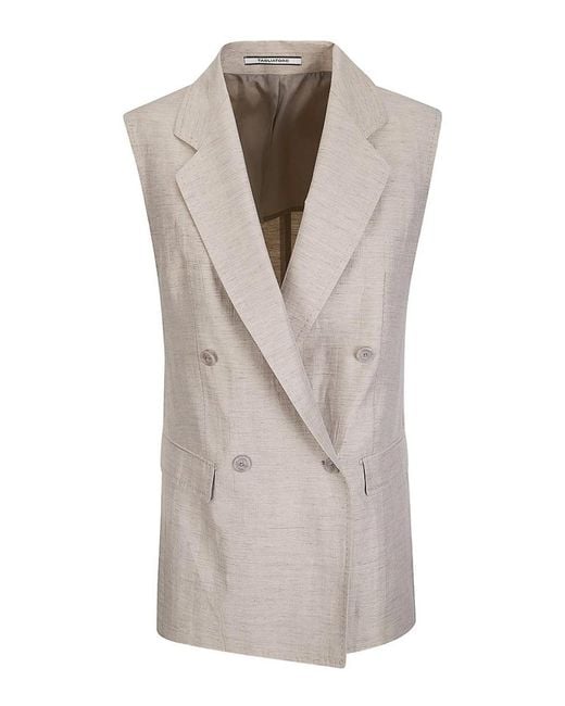 Tagliatore Gray Structured Bernice Vest