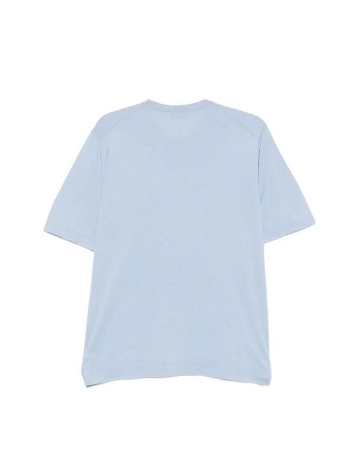 Piacenza 1733 Blue Short Sleeve T-Shirt for men