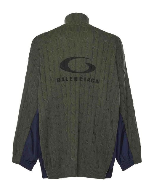 Balenciaga Green Hybrid Jacket for men