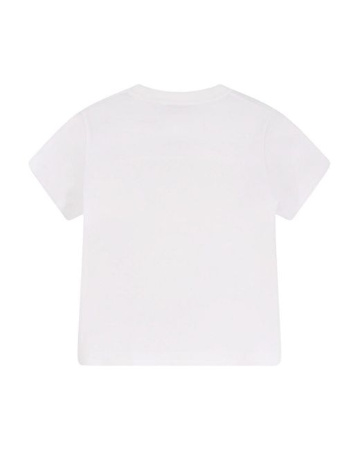 Givenchy White Cotton T-Shirt With Front Print