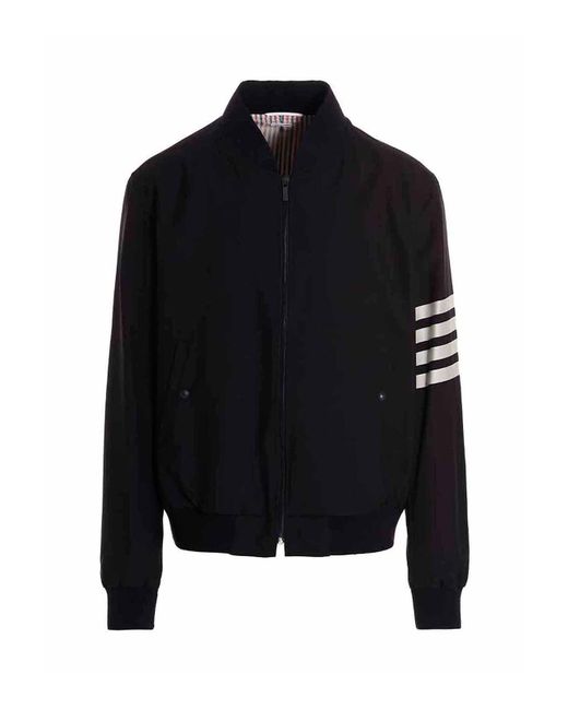 Thom Browne Black Bomber for men