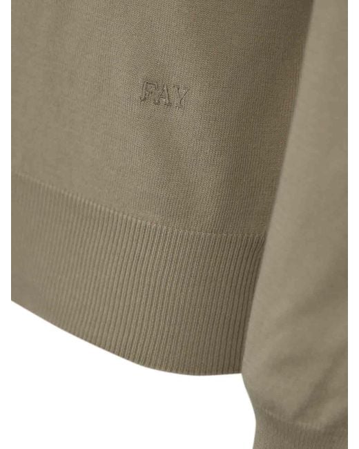 Fay Green Pullover Sweater for men