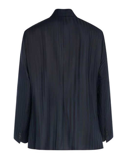 Hed Mayner Blue Single-Breasted Blazer for men
