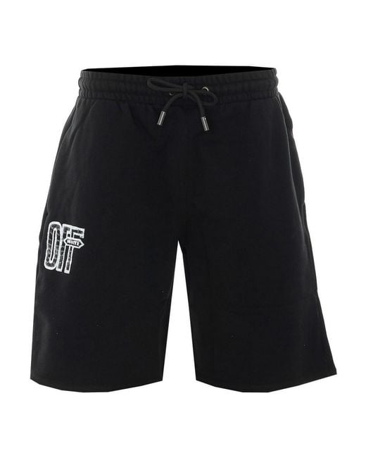 Off-White c/o Virgil Abloh Black Off Motion Arrow Skate Shorts for men