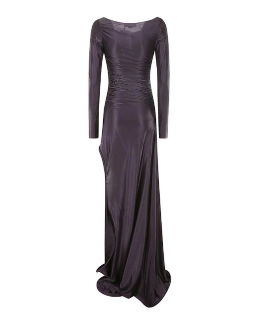 Victoria Beckham Purple Maxi Dresses