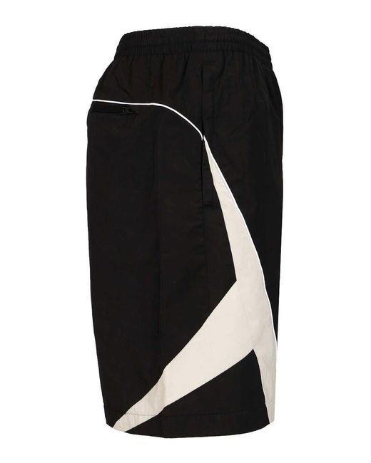 Acne Black Casual Nylon Shorts for men