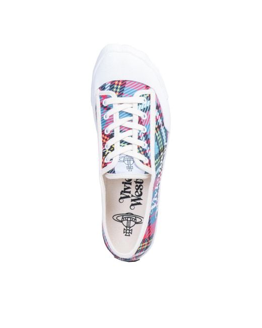 Vivienne Westwood White Animal Gym Shoes for men