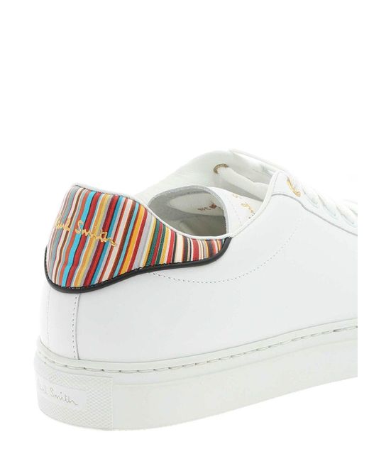 Paul Smith White Contrasting Details Sneakers for men