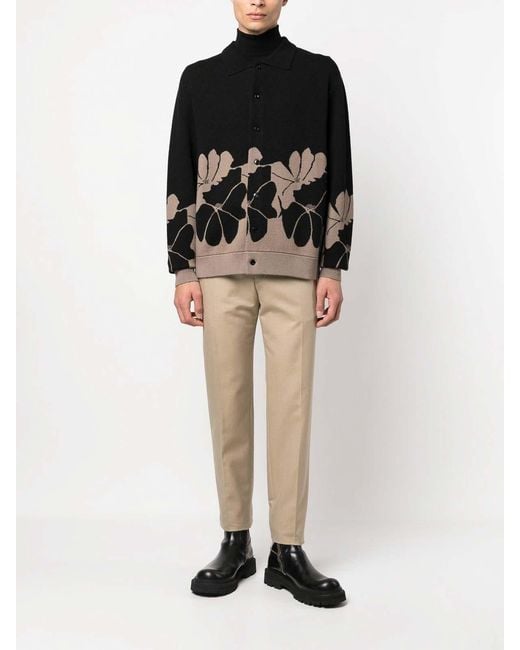 McQueen Natural Tapered Tailored Trousers for men