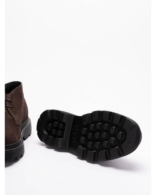 Tod's Brown Carrarmato Lace-Up Shoes for men