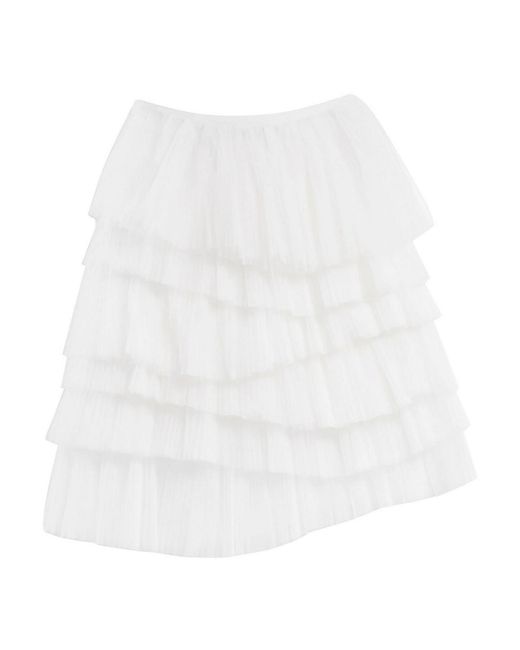Karl Lagerfeld White Karl Studio Tulle Skirt