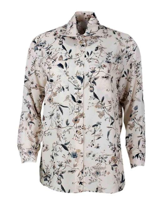 Eleventy Gray Shirts Sand