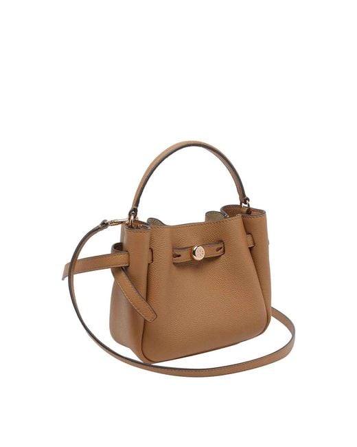 Tory Burch Brown Romy Mini Bucket Bag