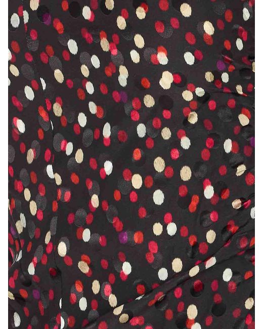 Isabel Marant Red Dot Printed Short Sleeve Top