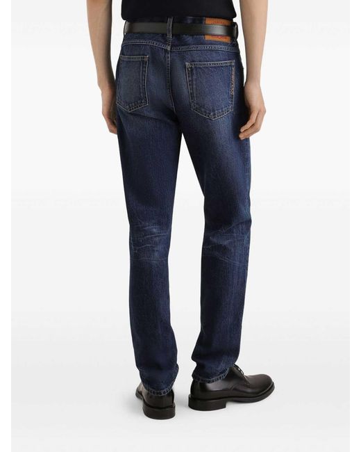 Dolce & Gabbana Blue Casual Cotton Pants for men