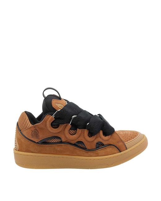Lanvin Brown Curb Sneakers for men