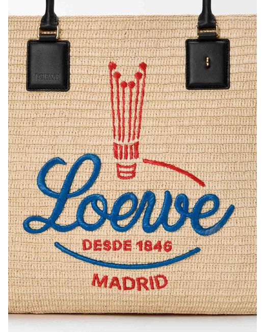 Loewe Natural 'Verano' Extra Large Raffia Tote