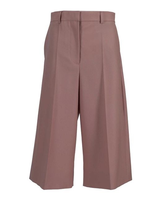 Stella McCartney Purple Canvas Tailoring Culotte