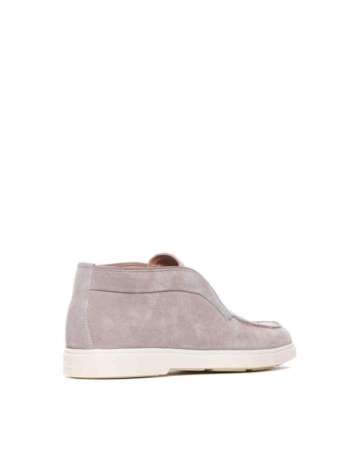 Santoni Natural Desert Ankle Boots