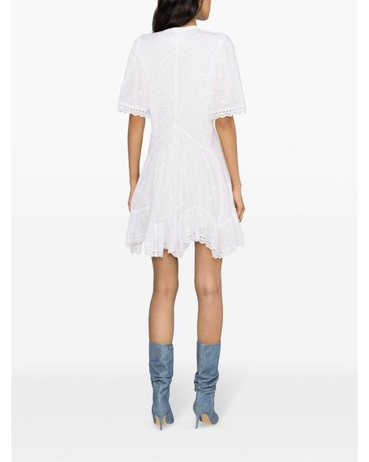 Isabel Marant White Short Slayae Dress