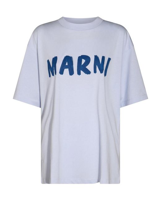 Marni Blue Cotton T-Shirt