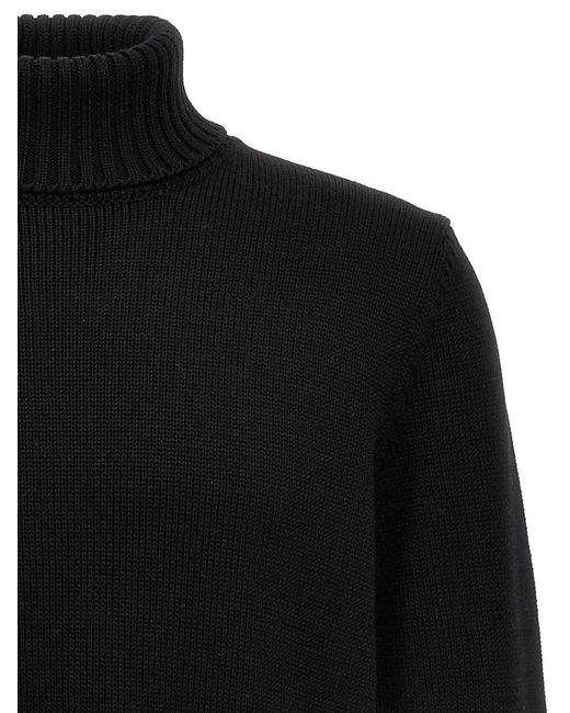 Zanone Black Turtle-Neck Sweater for men