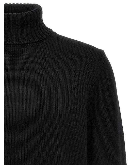 Zanone Black Turtle-Neck Sweater for men