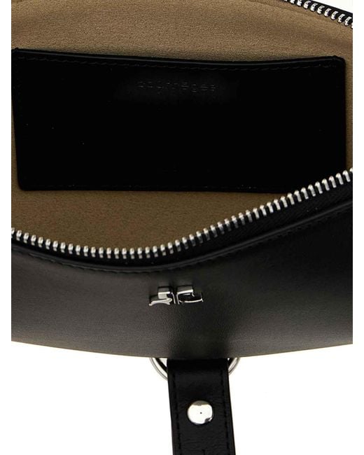 Courreges Black Holy Eclipse Shoulder Bag