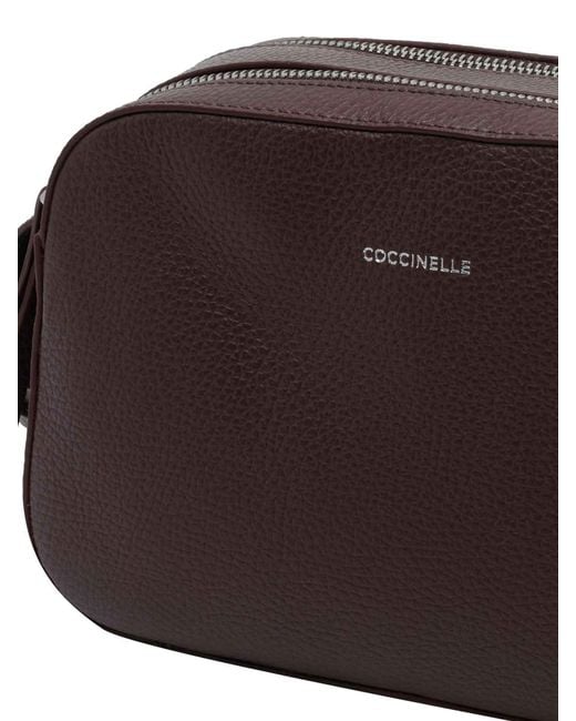 Coccinelle Brown Fern Crossbody Bag