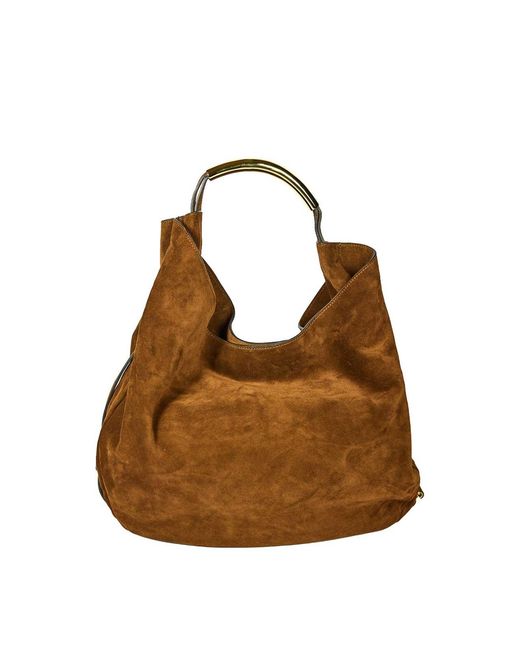 Moschino Brown Handle Me Bag