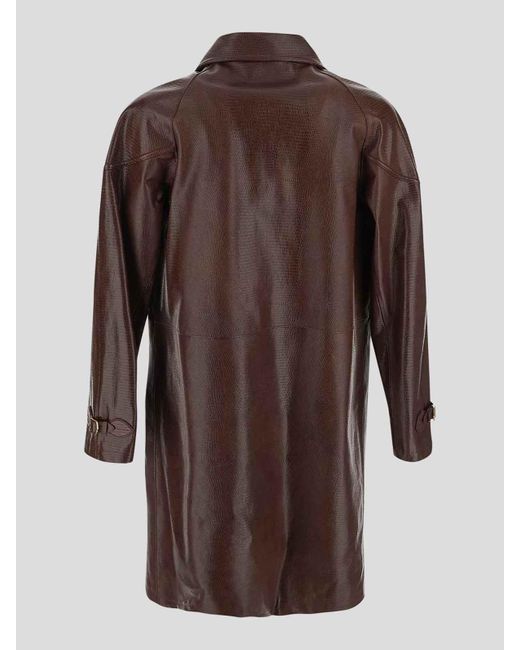 Bally Brown Coat With Long Sleeves for men