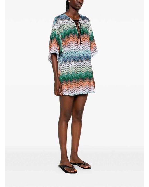 Missoni Green Short Cover Up