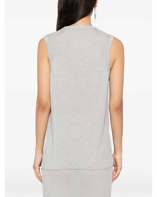 Tom Ford White Sequined Top
