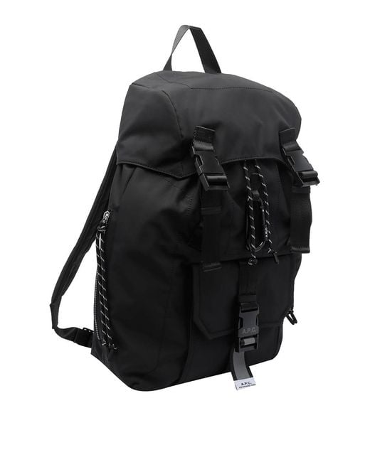A.P.C. Black Trek Backpack for men