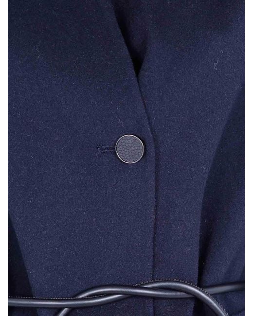 Seventy Blue Double Wool Blend Short Coat