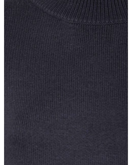 Totême Blue Cashmere Merinos Double Knit