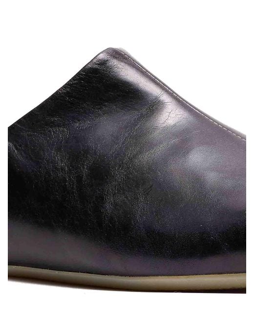 MM6 by Maison Margiela Black Mules for men